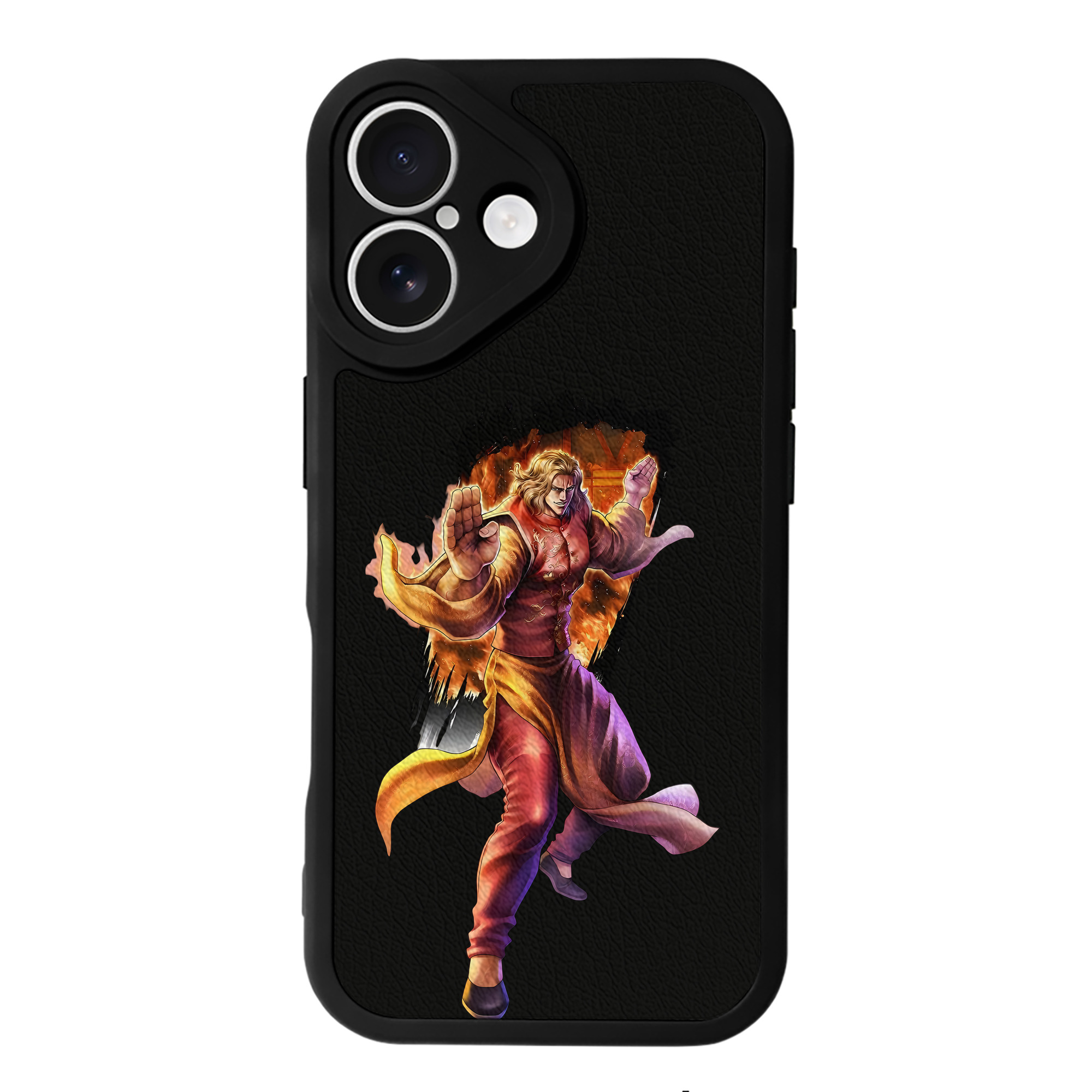 （画像用） 北斗の拳 Fist of the North Star 【iPhone 16シリーズ対応】シリコンスマホケース（レザー調） 材質：シリコン